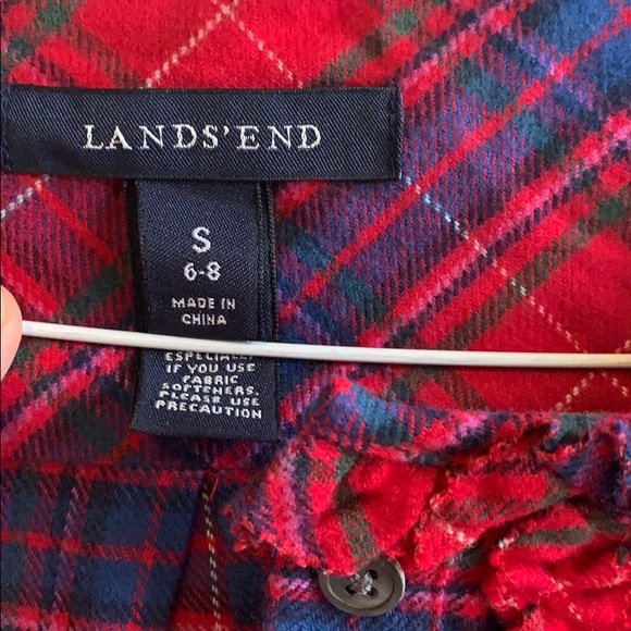NWOT Lands End Flannel Henley - Small - Picture 4 of 4